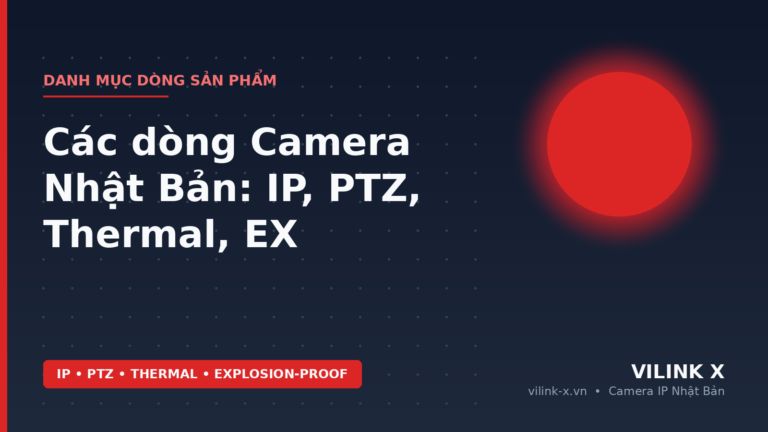 Các Dòng Camera Nhật Bản: IP, PTZ, Thermal, Explosion-Proof | VILINK X