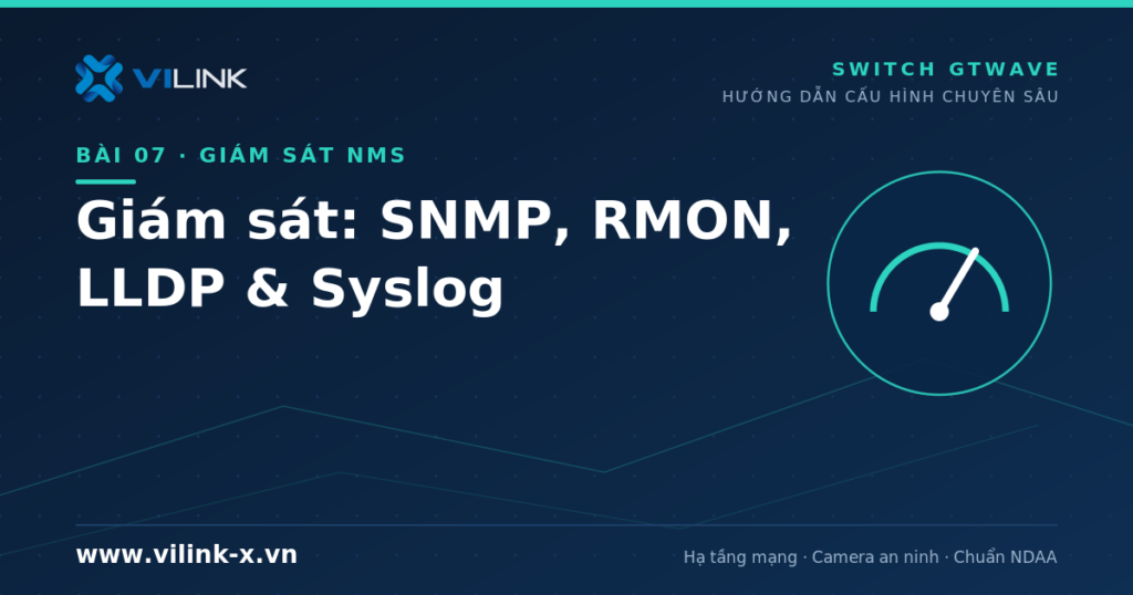 Giám sát switch GTWave: SNMP, RMON, LLDP và Syslog (PRTG, Zabbix)