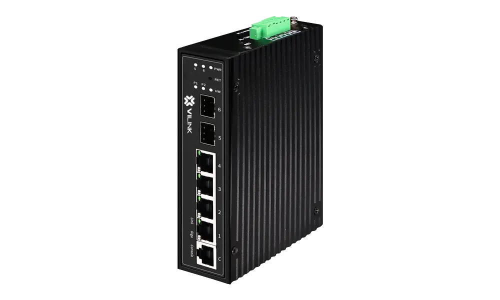 Switch PoE công nghiệp hàn quốc 4 cổng + 2 SFP
