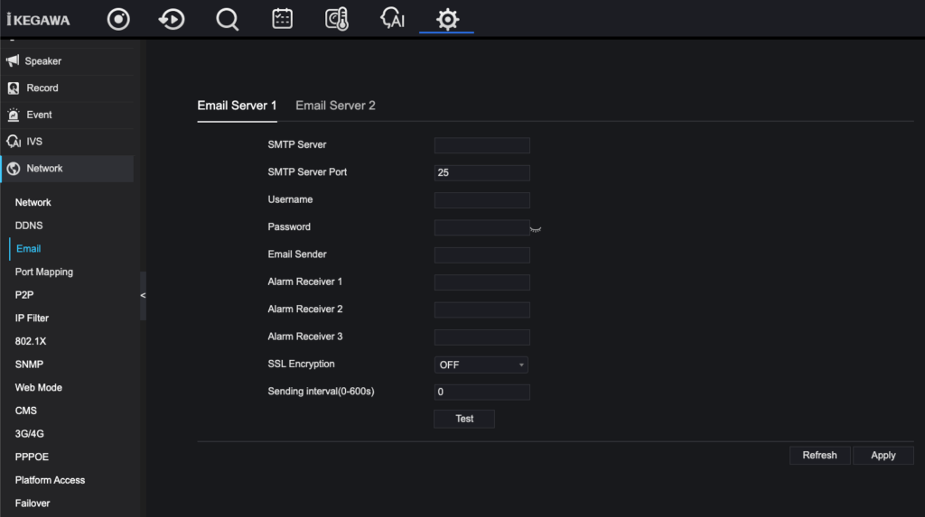 Cấu hình email SMTP gửi cảnh báo từ đầu ghi Ikegawa